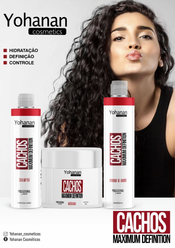 Kit manutencão Cachos yohanan - SADERUES COSMÉTICOS