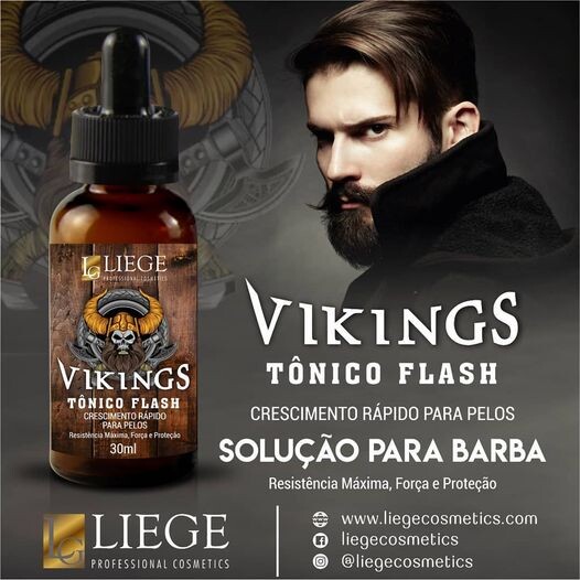 O Tônico Flash Vikings liege - SADERUES COSMÉTICOS