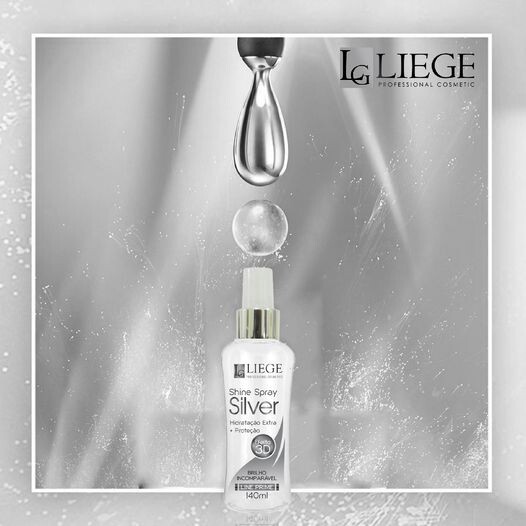 Shine Spray Silver promove um brilho liege - SADERUES COSMÉTICOS